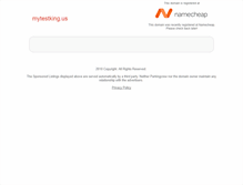 Tablet Screenshot of mytestking.us